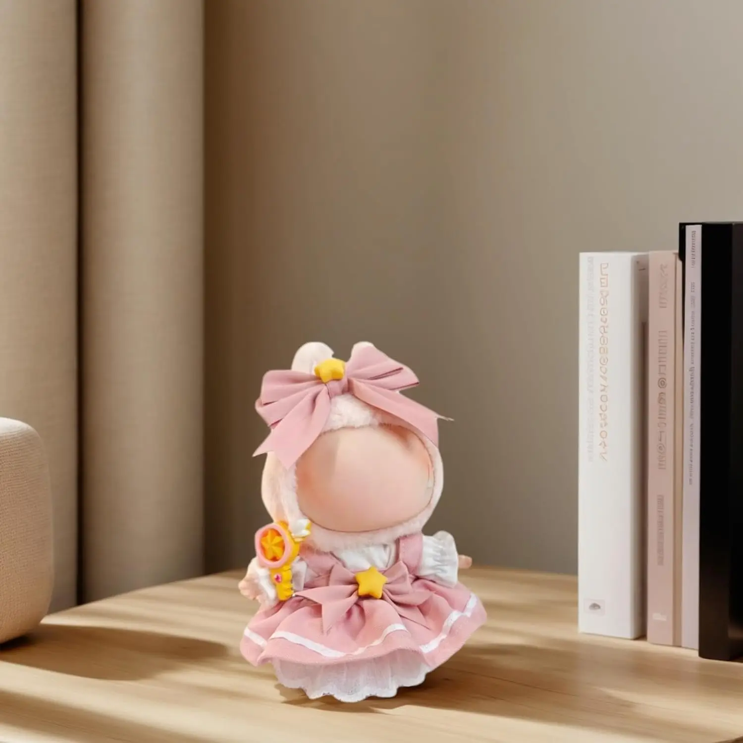 Doll Clothes Compatitable with Labubu 6.7 Inches Cute Doll Dress Up Clothes Accessories for Labubu Plush Doll(NO Doll) doll clothes plush toy accessories