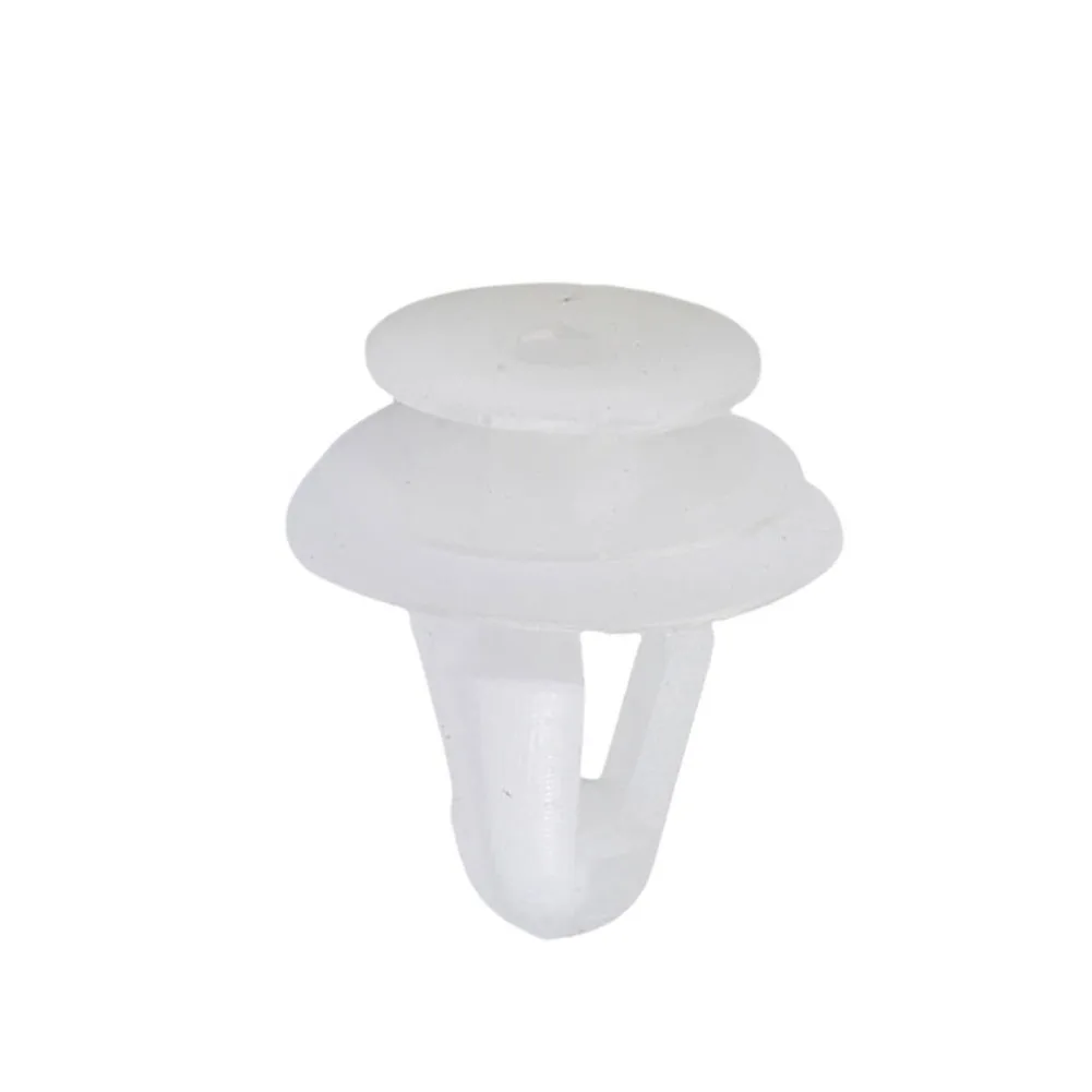 

Fender Bumper clips Rivets Screw Trunk White 9mm Fastener Hole Pin Plastic Accessories Auto Automotive Durable