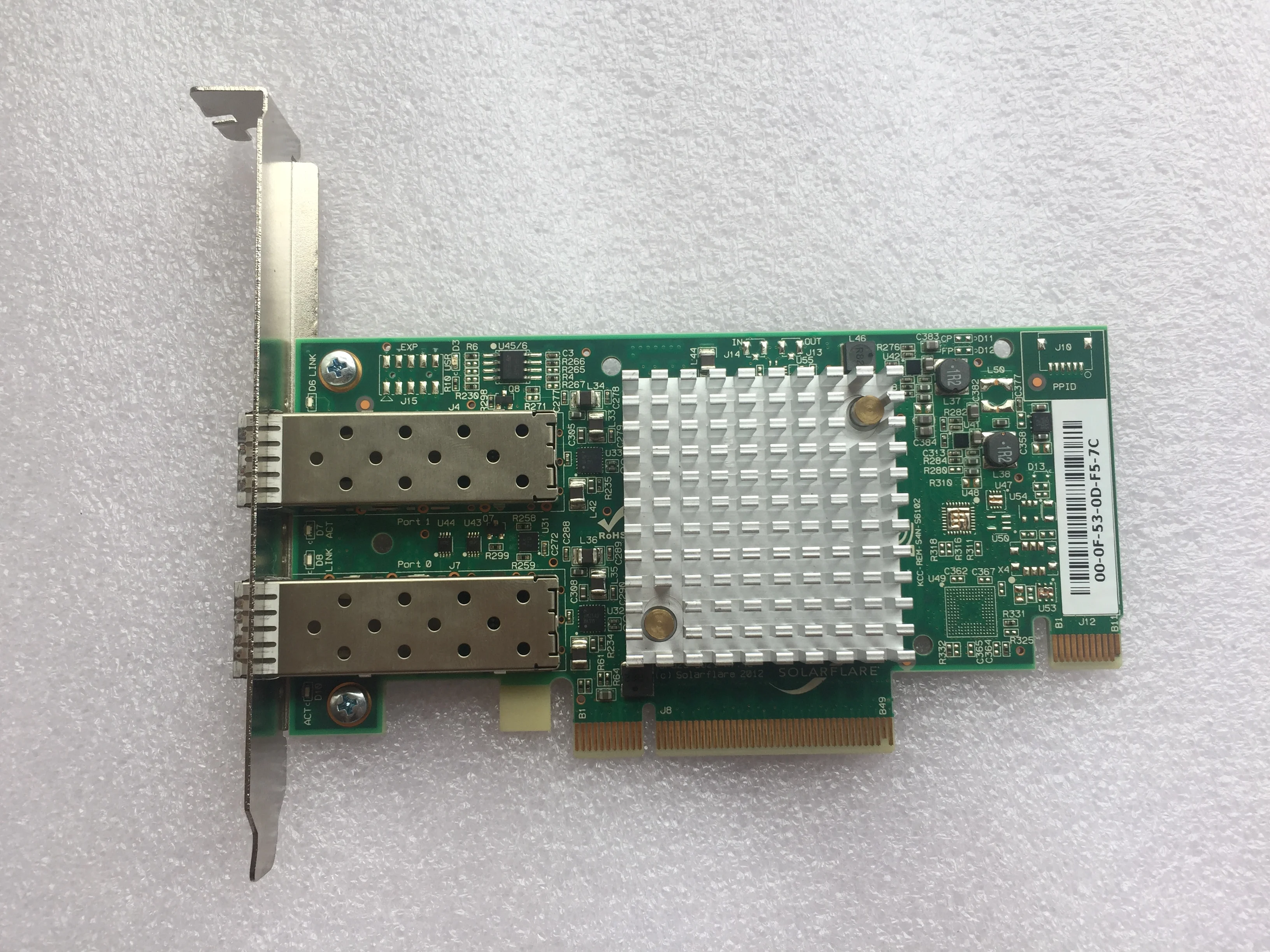 

Сетевая карта SFN5122F с двумя портами 10Gbe PCIe