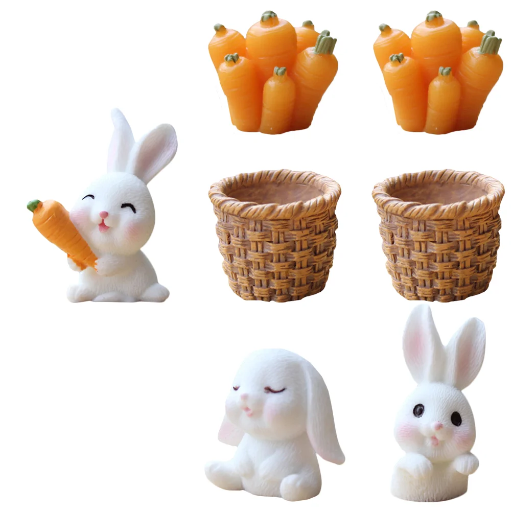 

Easter Rabbit Radish Model Micro Landscape Adornment Home Decor Mixed Style