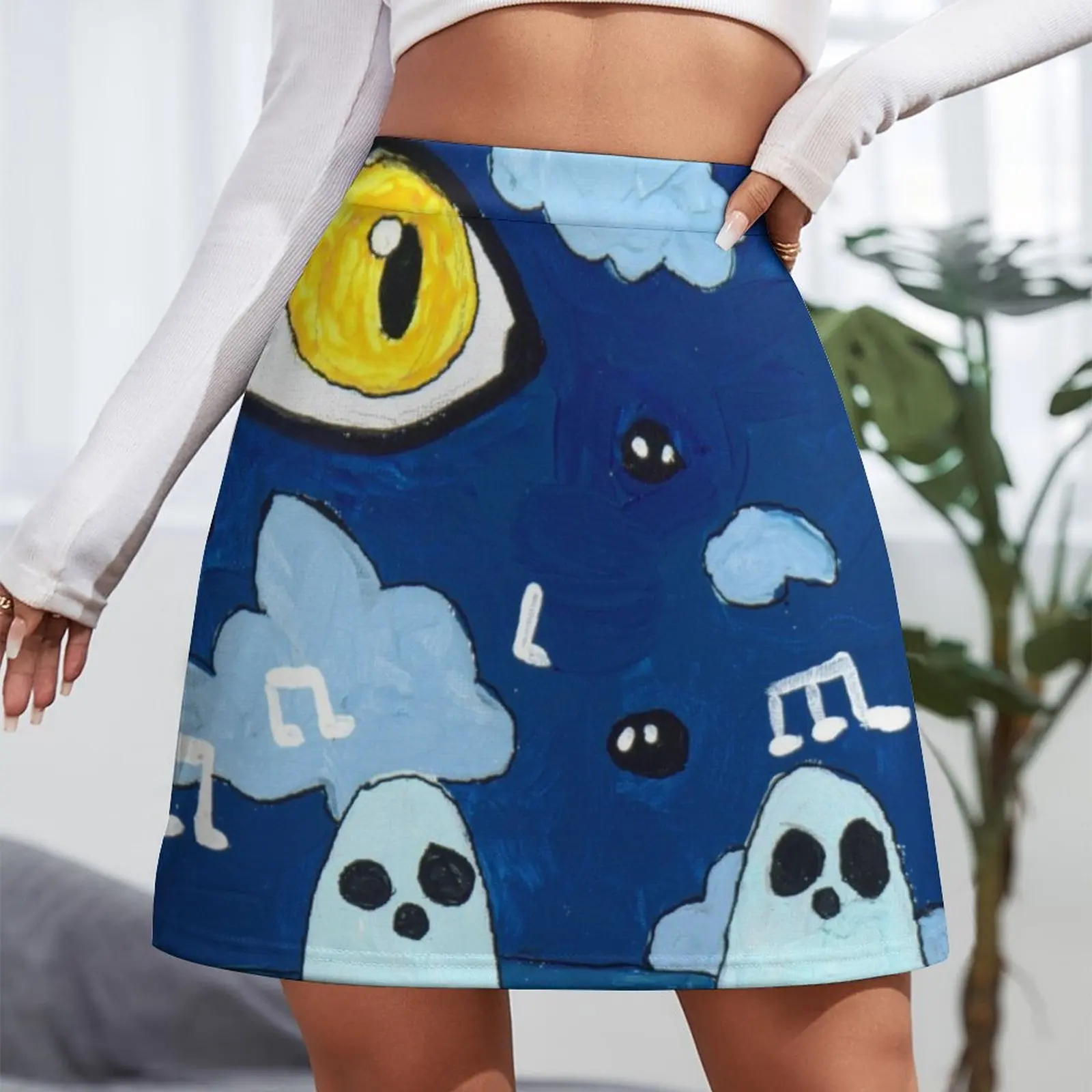 singing ghosts Mini Skirt Woman clothing korean style clothes women 2024
