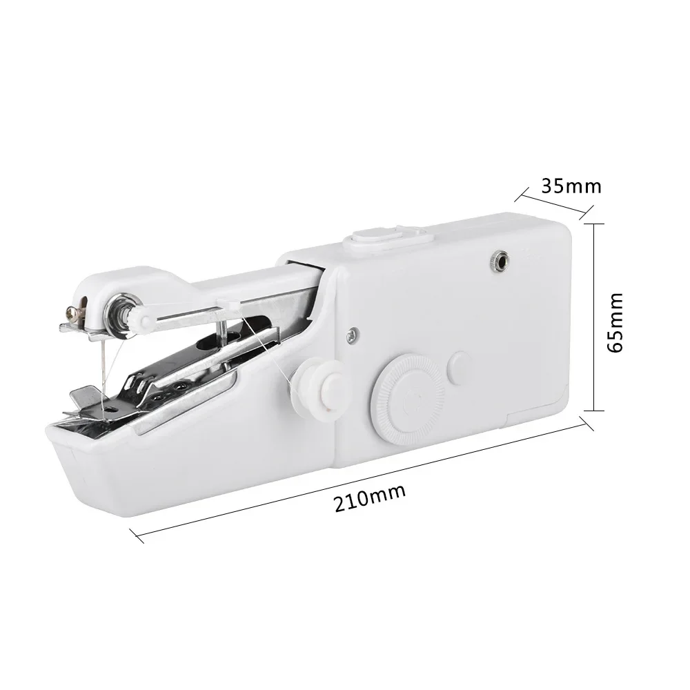 Household Portable Sewing Machine Repair Quick Stitch Sew Needlework Cordless Clothes Fabrics Mini Handheld Sewing Machine 6