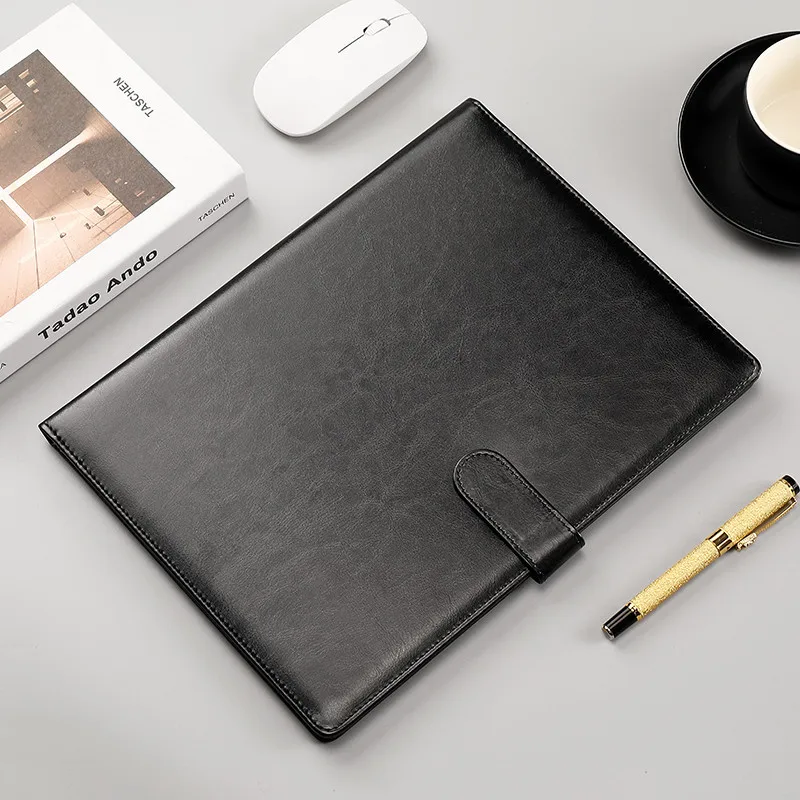 Multifunctional A4 Conference Folder Business Stationery Folder Leather Contract File Folders file folders