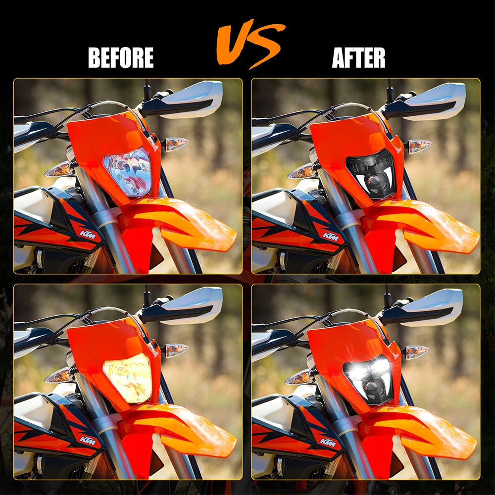 Motorcycle Headlights Motocross Enduro KTM Headlight For KTM EXC XCW XC SX-F XC-
