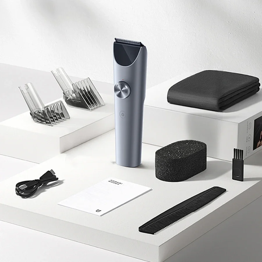NEW XIAOMI MIJIA Hair Clippers 2 Titanium Alloy Blade Men Sideburns Electric Shaver Wireless Hair Cutting Trimmer Barber Cutter 2