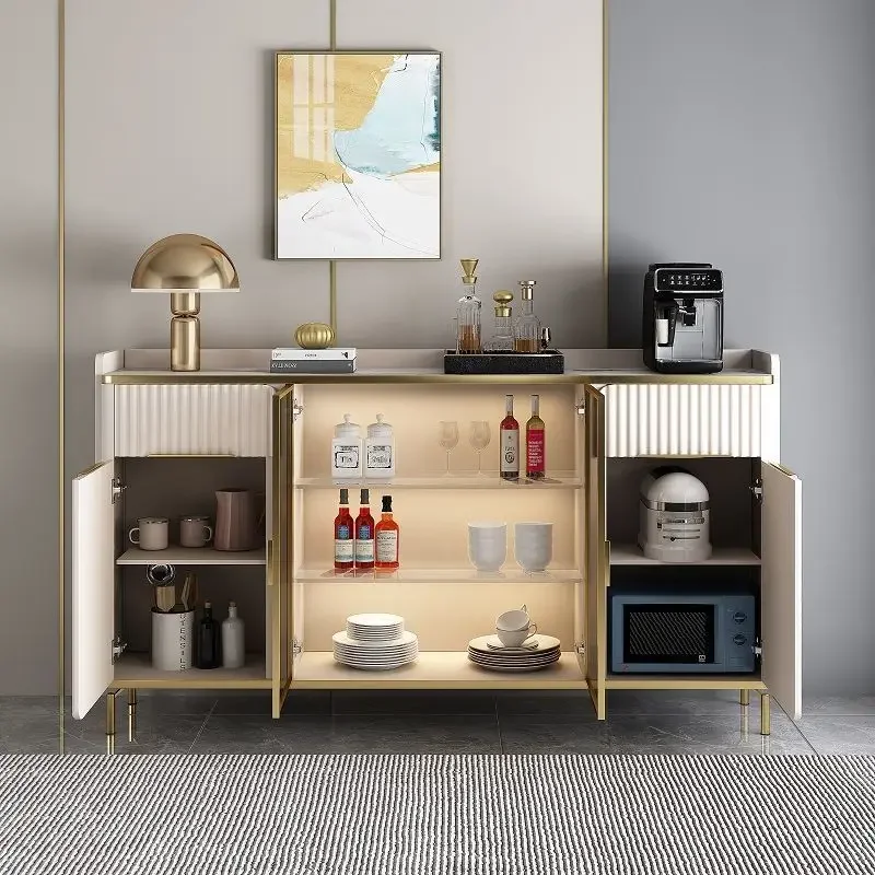 Sideboard Dining Room Shelf Furniture Kitchen Table Armoire De Cuisine et Prefab Coffee Bar Cabinet Modern Living Auxiliary