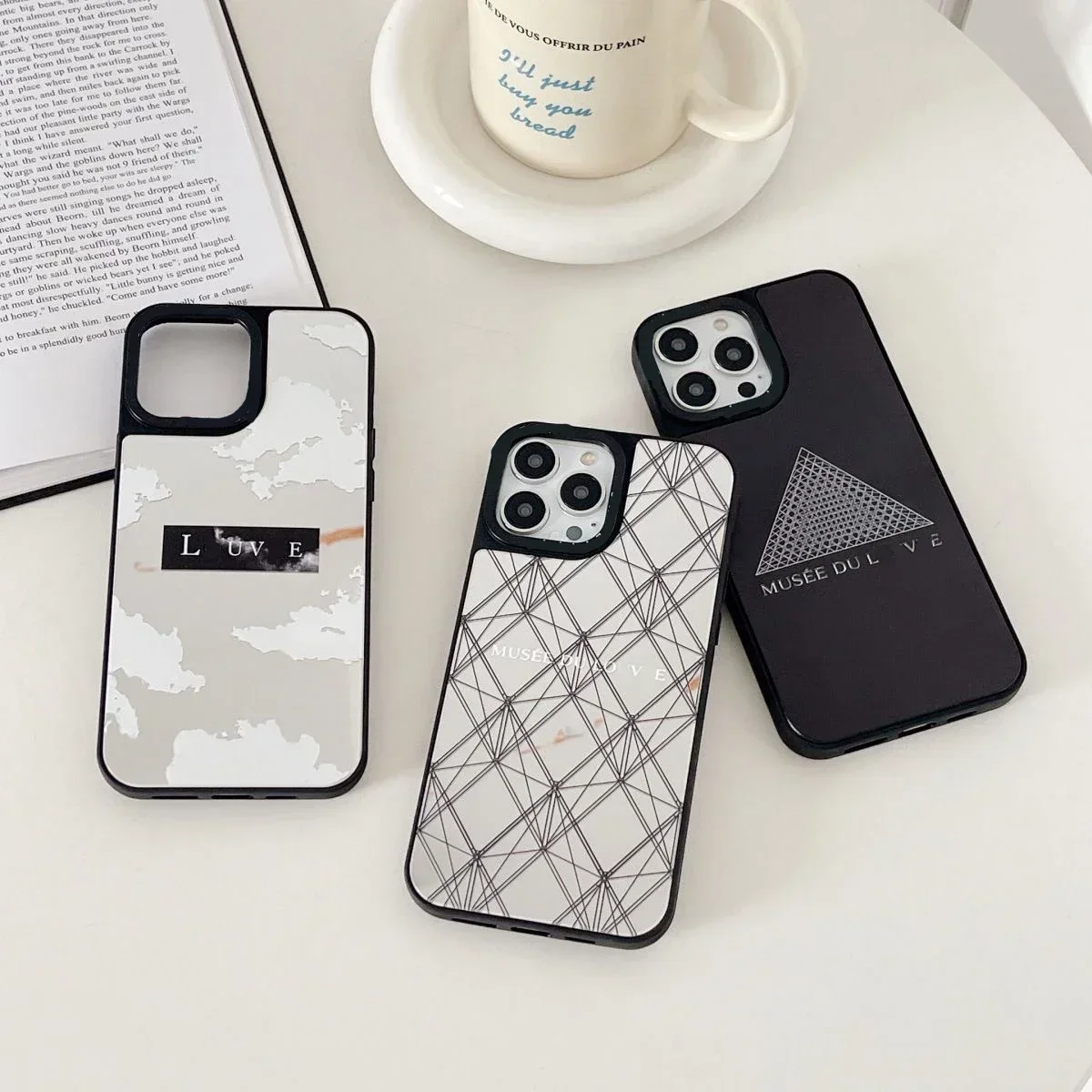 

Museum Mirror Surface Phone Case Cover for IPhone 14 13 12 11 15 Pro Max Case for IPhone 15 Pro Max