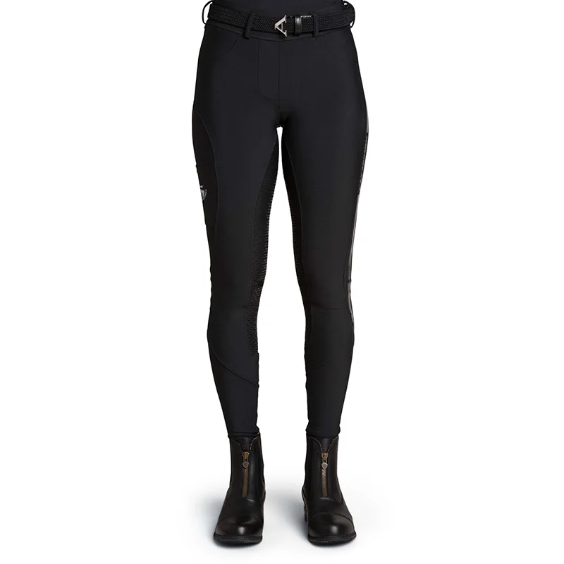 Cavassion long sleeve Equestrian clothes riding horse breeches black color riding T shirt adult ride horse coat and pants sets