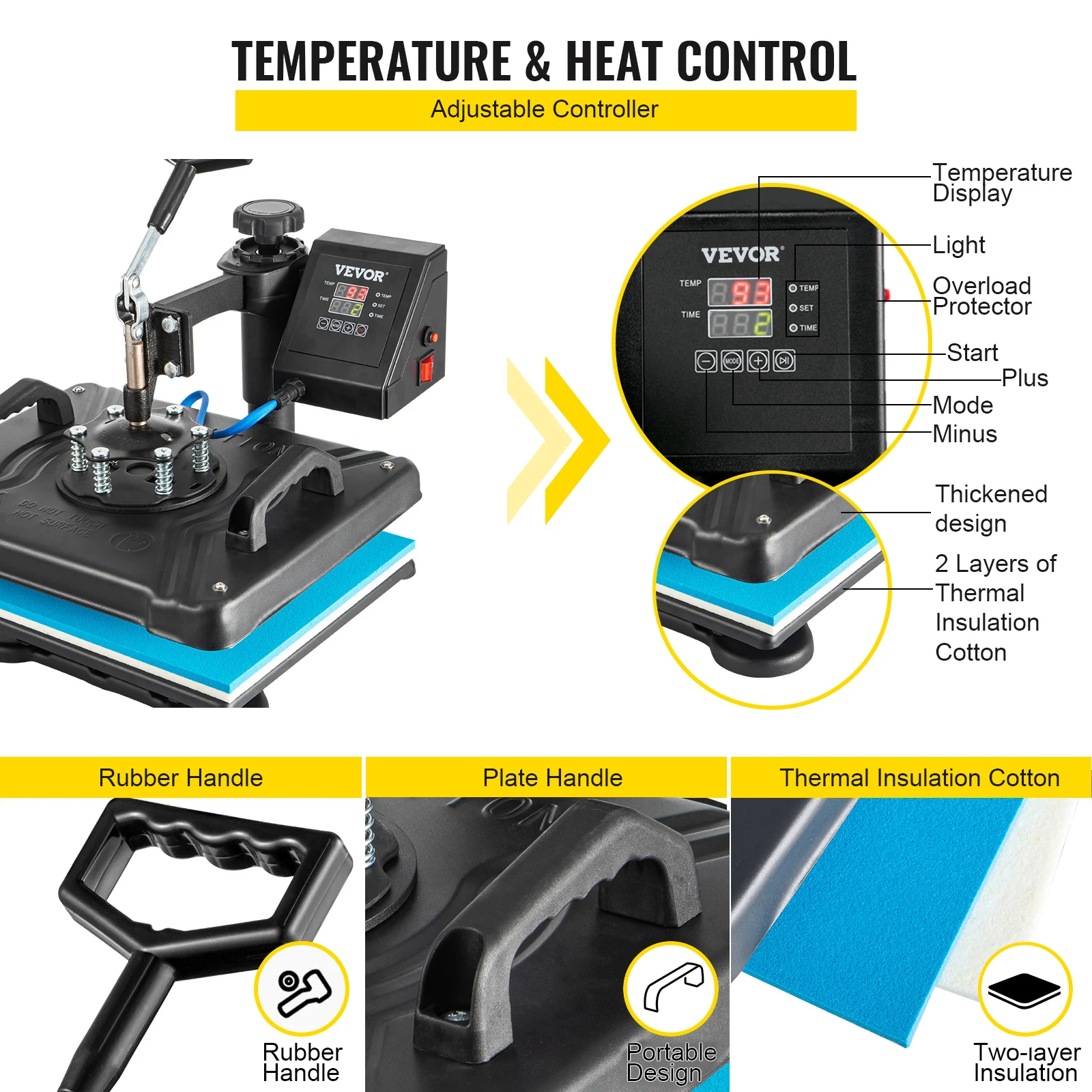 Digital Multifunctional Heat Press Machine for T Shirts Hats Mugs