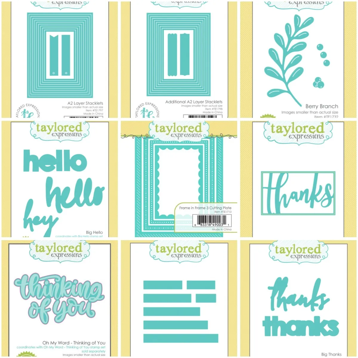 

Rectangular frame and thank you Metal Cutting Die Technology Card Making Template Manual DIY New 2023