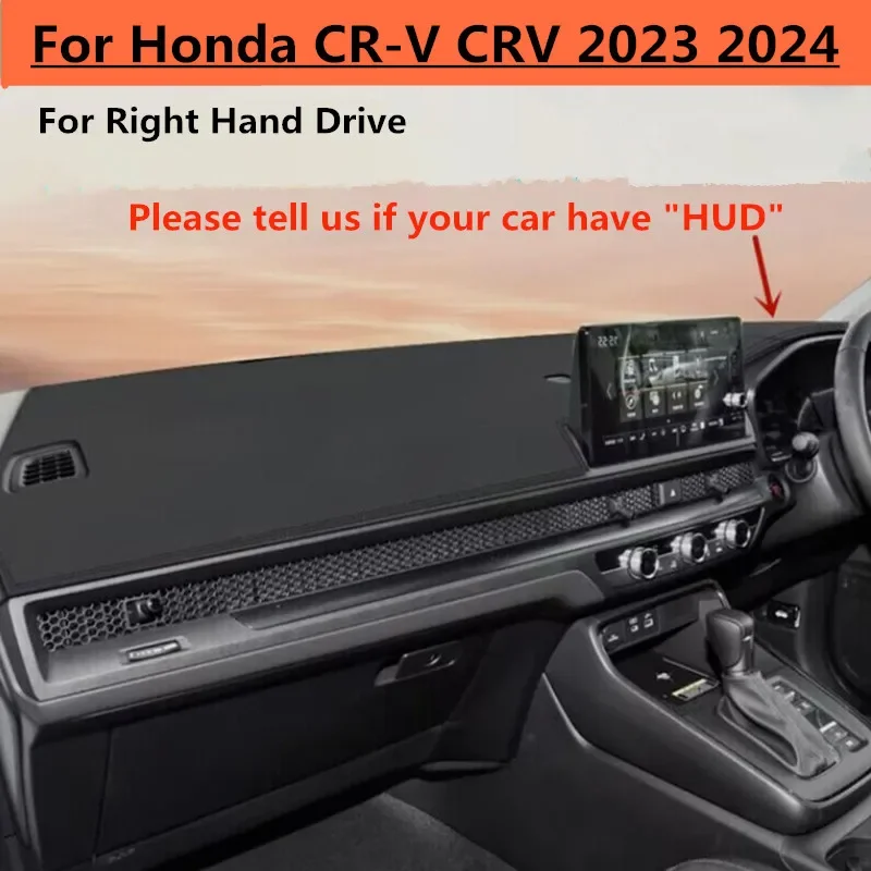 

PU Leather RHD Dashboard Cover Dash Pretector Anti-Slip Mat Trim Dashmat Carpet For Honda CR-V CRV 2023 2024