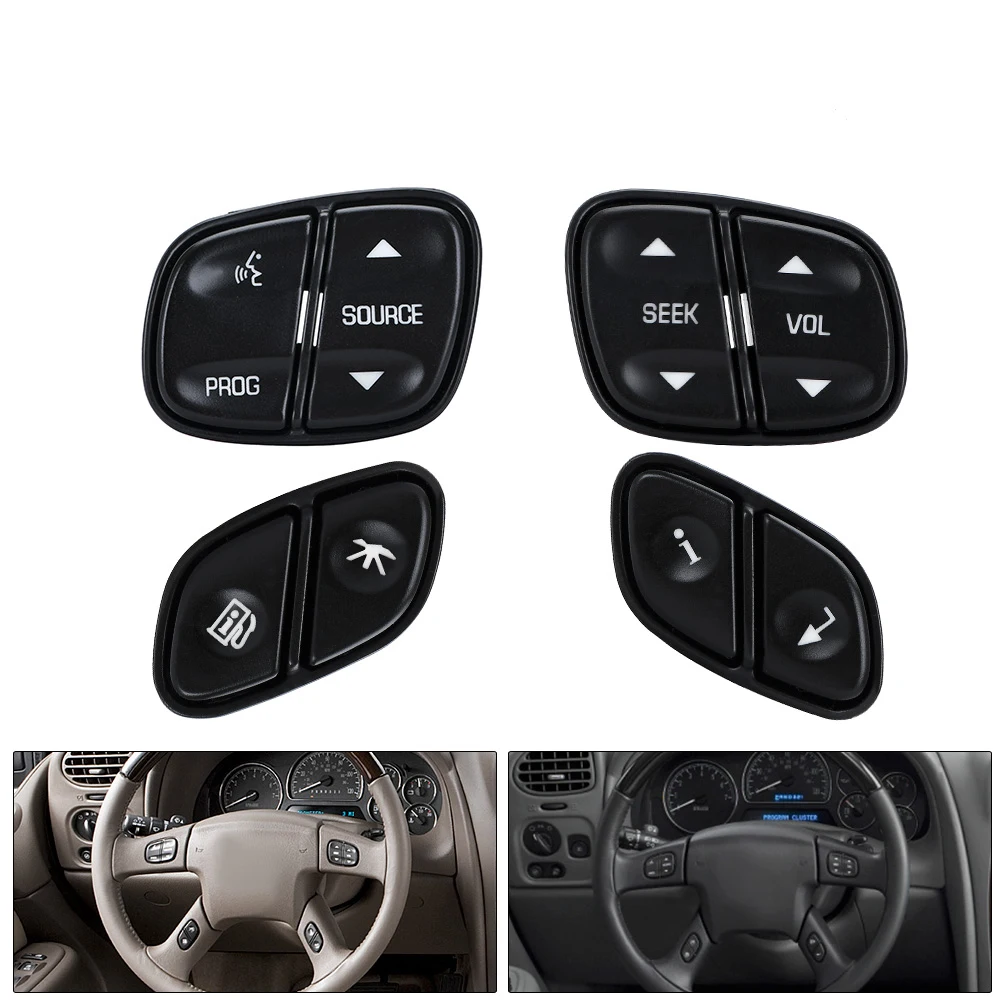 

Fits for Chevy GMC Steering Wheel Regulator Buttons Volume Radio Volume Control Switch
