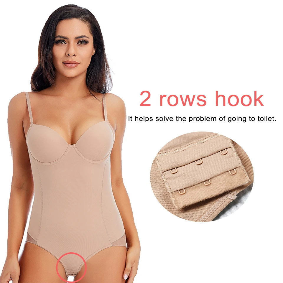 girdles Bodysuit Women Shapewear Body Shaper With Cup Compression Bodies Belly Sheath Waist Trainer Reductive Slimming Underwear full body shaper