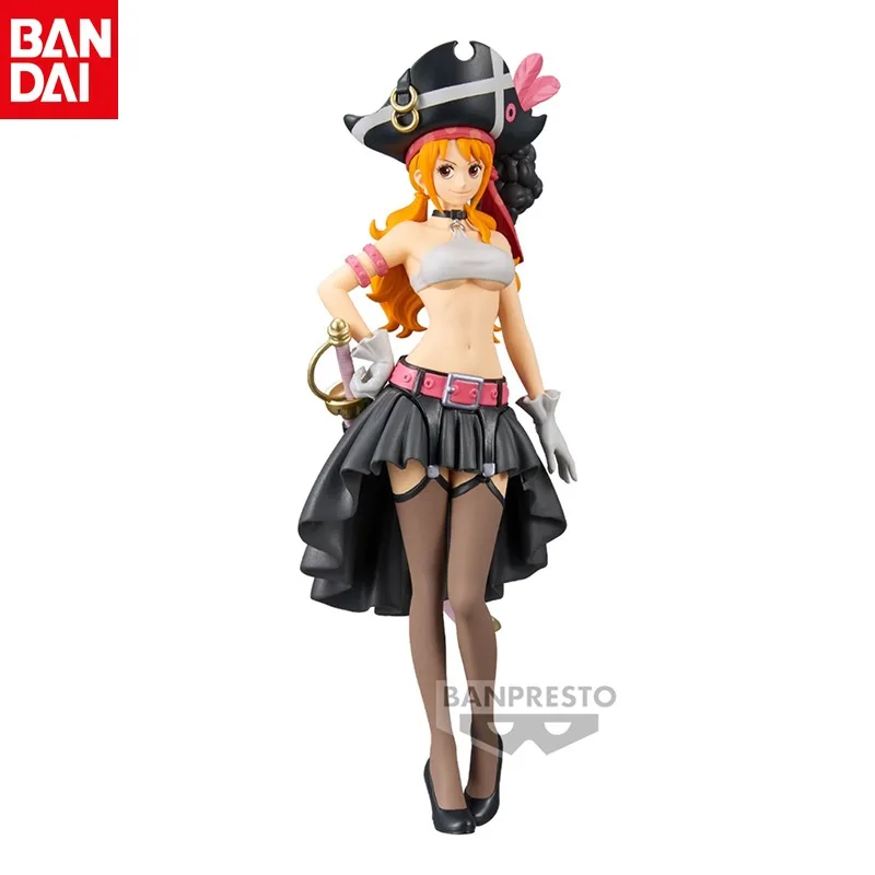

BANDAI One Piece DXF RED Theater Edition леди нами японское аниме экшн-фигурка оригинальная модель детской модели