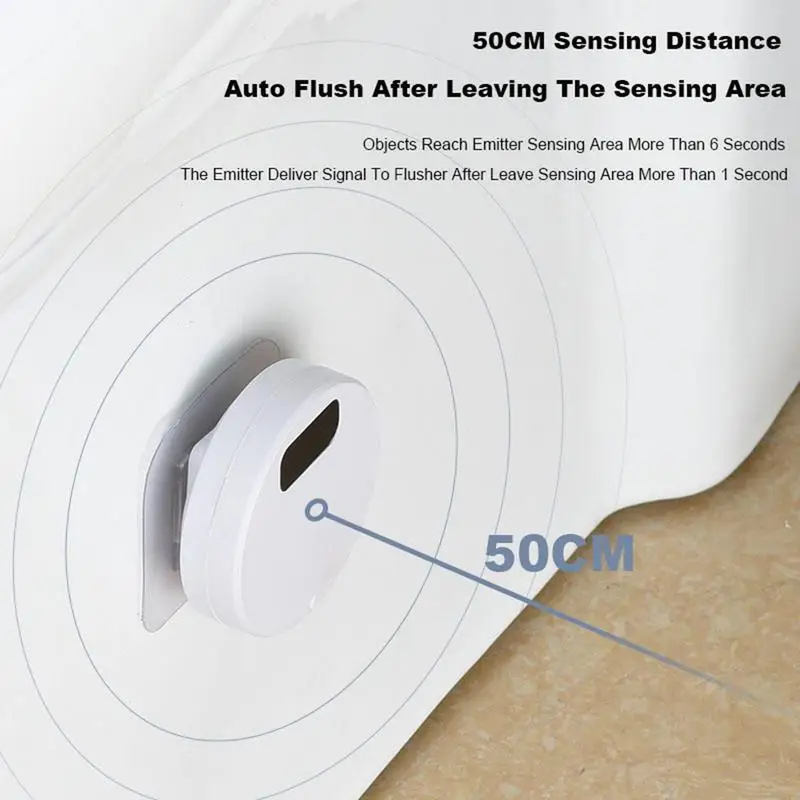 Touchless Toilet Smart Flusher Automatic Toilet Flush Sensor Intelligent Flushing Device for household Most Toilets accessories toilet automatic flusher