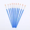 Plaster Doll Digital Oil Paintbrush Extremely Fine Paint pen Children's Graffiti Nylon crochet pen Flat head paintbrush watercol 5