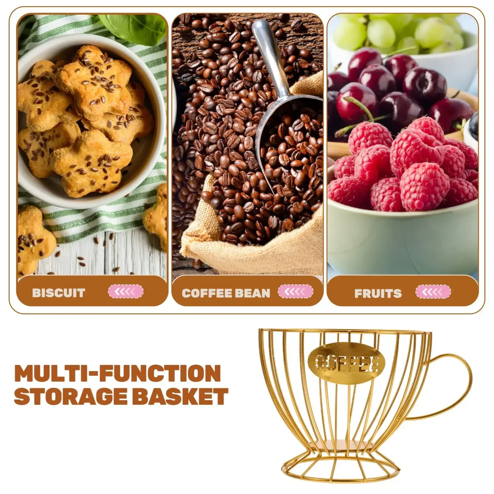 Large Capacity Metal Coffee Capsule Holder Display Rack Coffee Pod Organizer Coffee Shop Bar Display Kitchen Storage Accessories