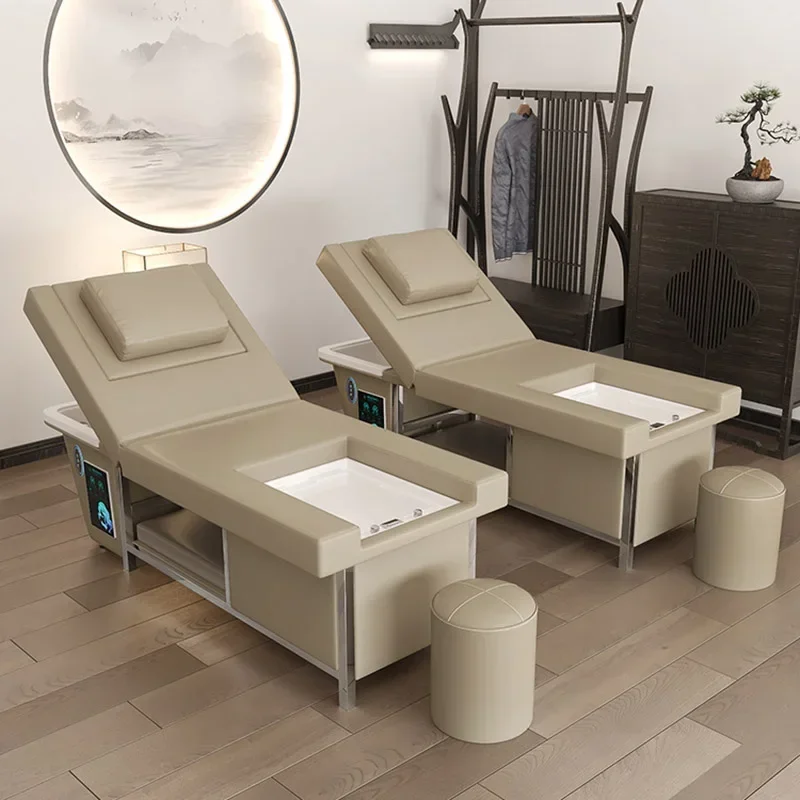 

Shower Head Spa Shampo Chair Move Adjust Stylist Sink Luxury Hair Wash Bed Steam Foot Shampouineuse Salon Equipment MQ50XF