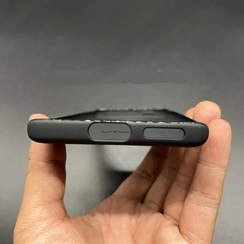 Ultra Thin Slim Shockproof Matte Rubber Case - Soft Back Luxury Cover in Black/Clear