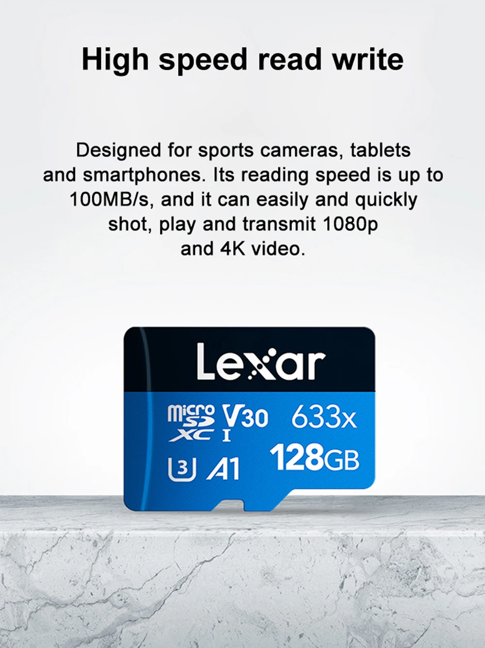 compact flash card Lexar Original Micro SD Card 128gb 32GB 64GB 256GB 512GB UHS-I Memory Card A1 A2 Class10 TF Flash Card for Drone Sport Camcorder memory cards