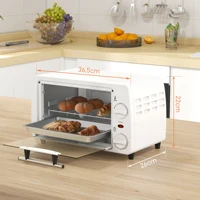 Homcom Four Électrique De Table 10 Litres 750W 36,5X26X22 cm Blanc 3