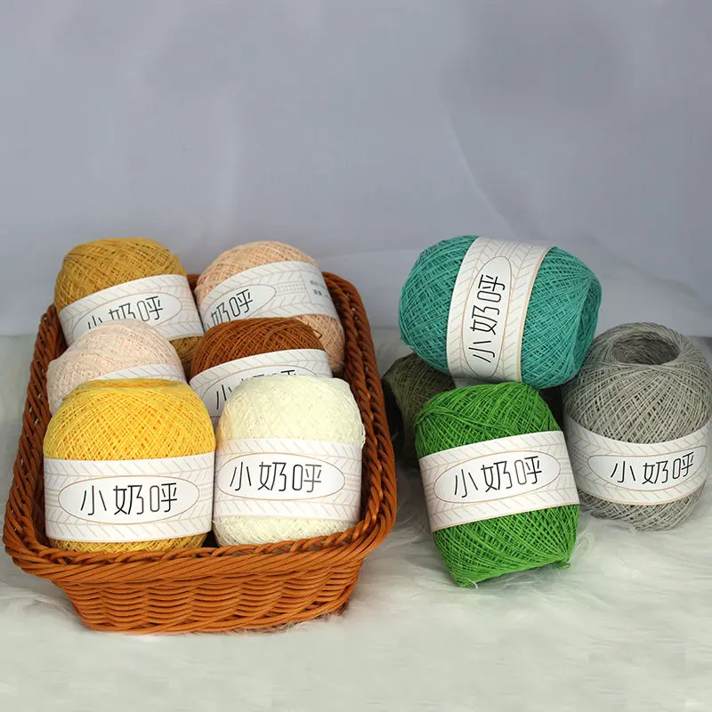 1MM Ultra-fine Yarn Matte Chenille Crochet Hand Woven Hat Sweater Doll Plush Yarn Milk Cotton Yarn for Crochet Chenille Wool 3