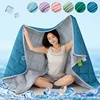Summer Cooling Blanket For Bed Silky Air Condition Solid Color Ultra-Soft Blanket Washable Ice Quilt Class A Cool Feeling Quilt 4