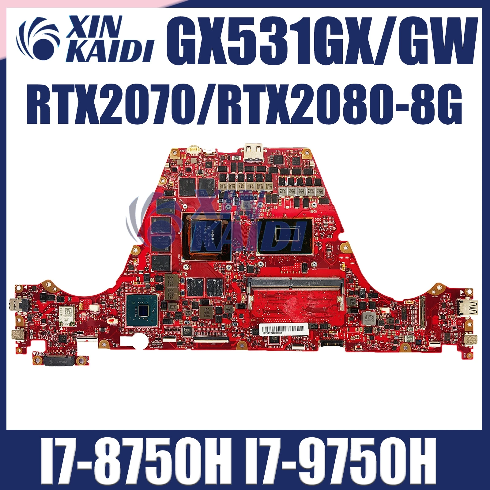 Материнская плата GX531GX для ноутбука ASUS GX531GS GX531GW GX531GWR GX531GXR, материнская плата 8g ОЗУ, Φ RTX2070/RTX2080
