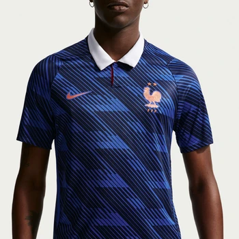 Nike 2026 World Cup Home France Maillot Men's Breathable Dri-FIT Football Training Shirt Comfortable Short-Sleeve Jersey 1