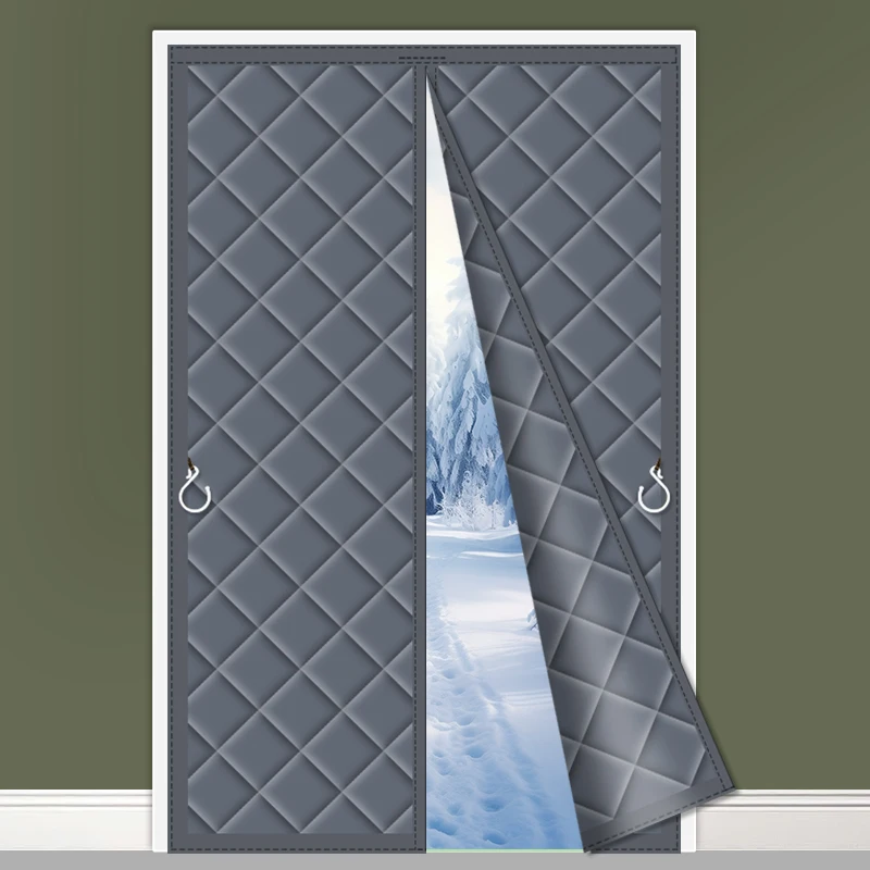 Winter cotton door, curtain, thickened, household air conditioning, thermal insulation, windproof partition curtain, windproof