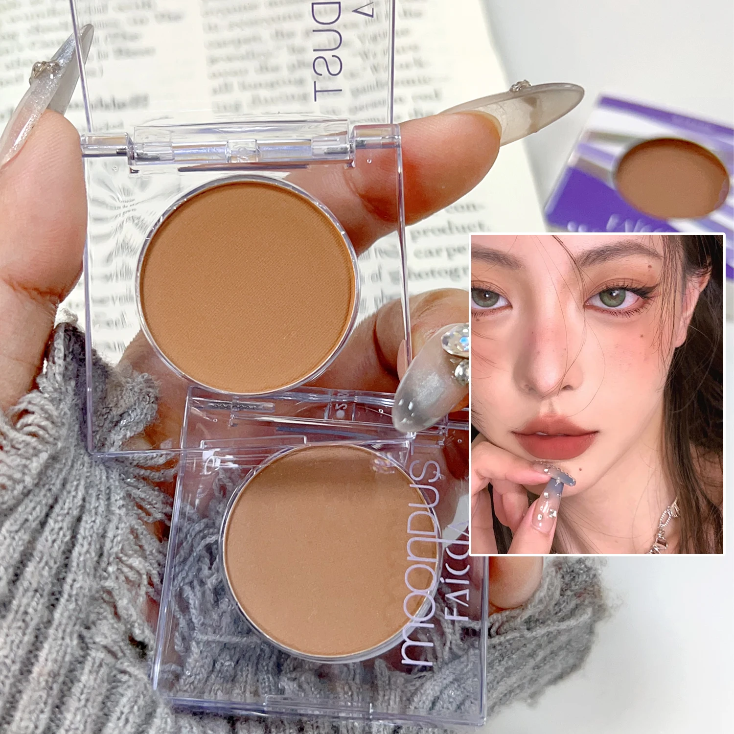 Monochrome Matte Eye Shadow Palette Long Lasting Beige Nude Brown Eyeshadow Low Saturation Nude Earth Color Eyes Korean Makeup eye shadow eye shadow plate