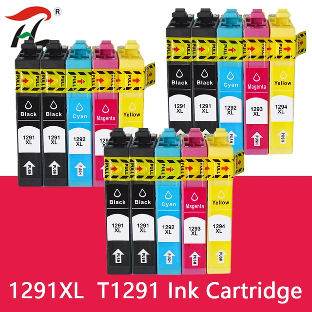 12 Cartouches d'encre Epson T1295 - T1291 T1292 T1293 T1294