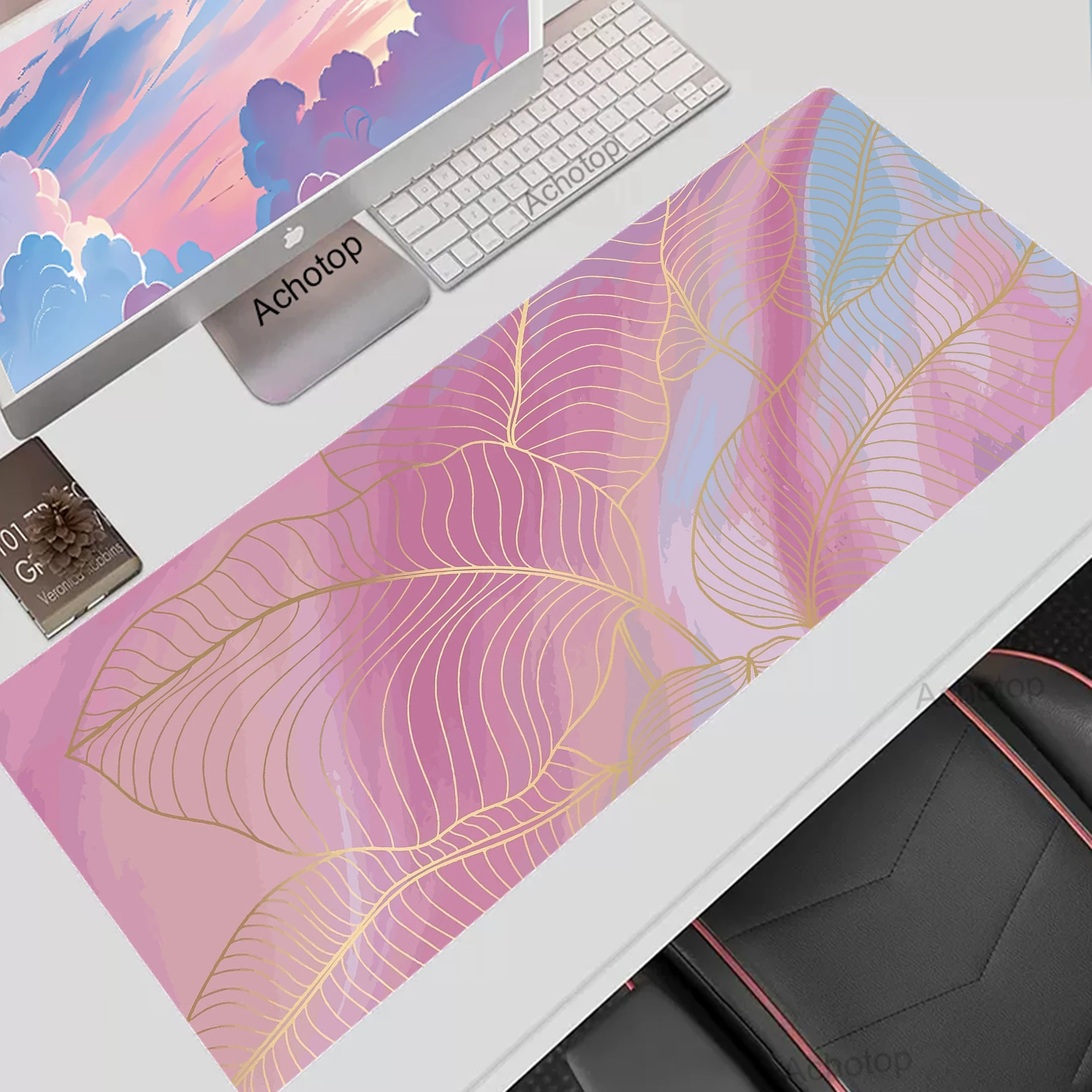 

Art Plant Mouse Pad Gaming Laptop Mouse Mat Game Mousepad Large Computer Desk Mat Pc Speed Rubber Keyboard Pads 800x300mm