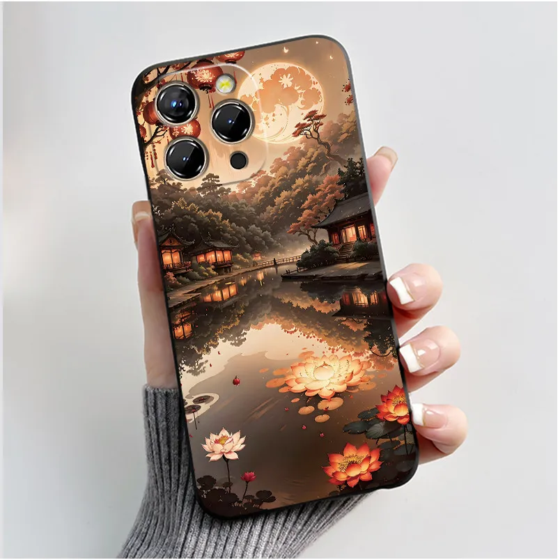 Luxury Cute Love Heart Rabbit Black Soft Silicone Protective Phone Case