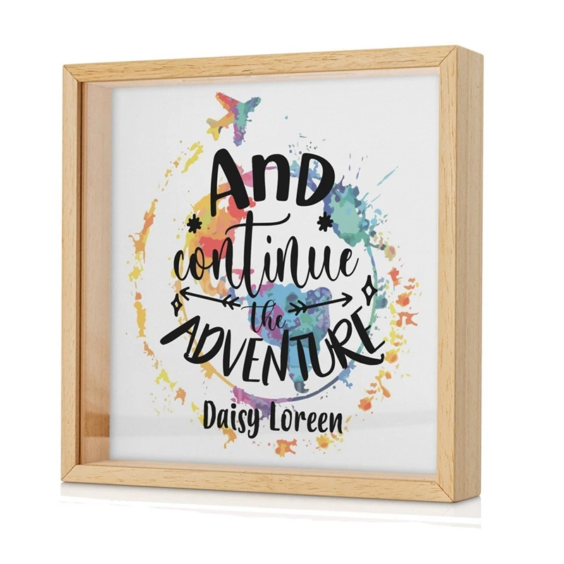 

Adventure Archive Box Ticket Shadow Box Shadow Box Picture Frame, Movie Travel Sporting Events