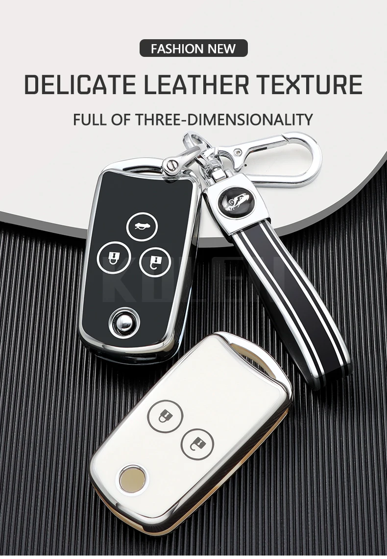 Nuovo TPU Car Flip Key Case Cover Shell per Honda Civic Fit Accord CRV HRV Jazz Odyssey per Acura TL TSX ZDX RSX CRZ accessori - S285ce3df30704b0699166f27fea8cf1cy