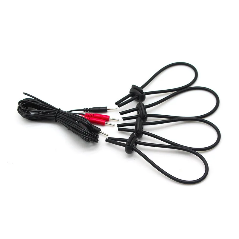 E stim Electrosex Electrostimulation Anal Butt Plug,Electric Shock Penis Cock Ring Clit Stimulator,Electro Sex Cockring,BDSM Toy