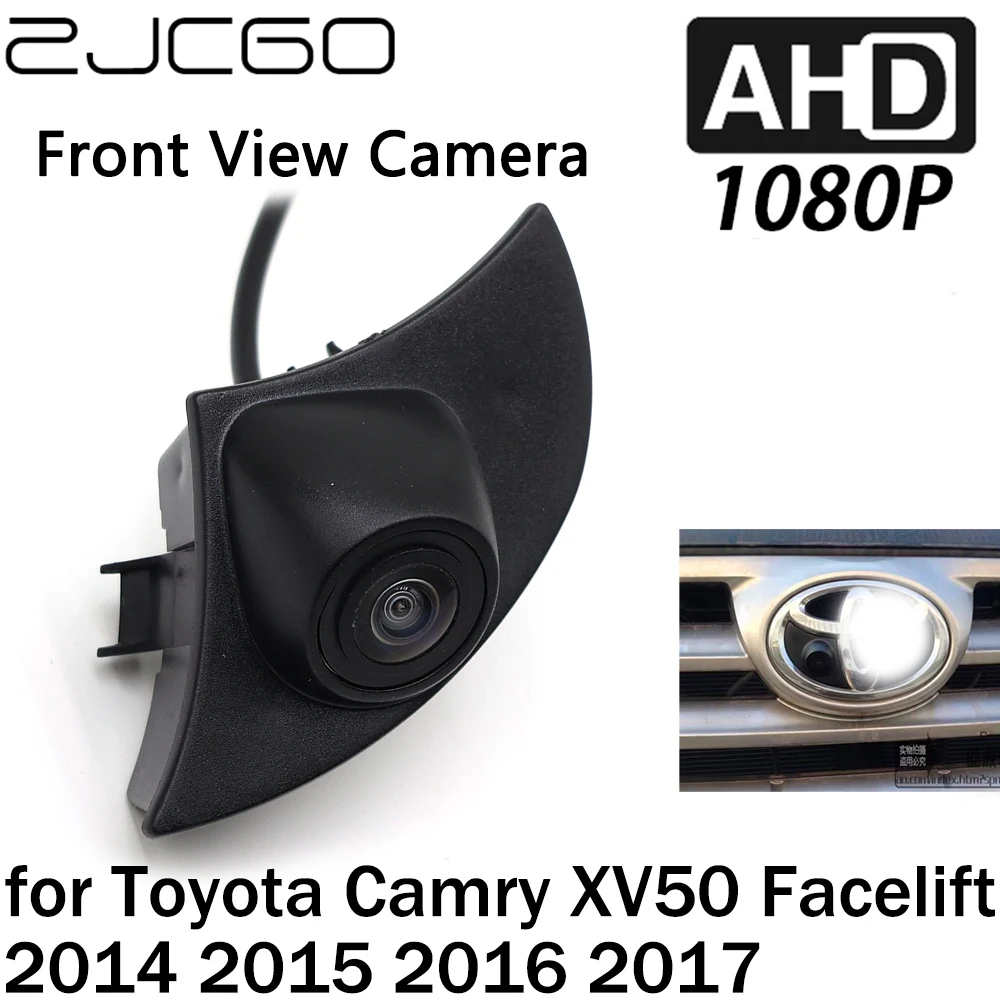 

ZJCGO Car Front View LOGO Parking Camera AHD 1080P Night Vision for Toyota Camry XV50 Facelift 2014 2015 2016 2017