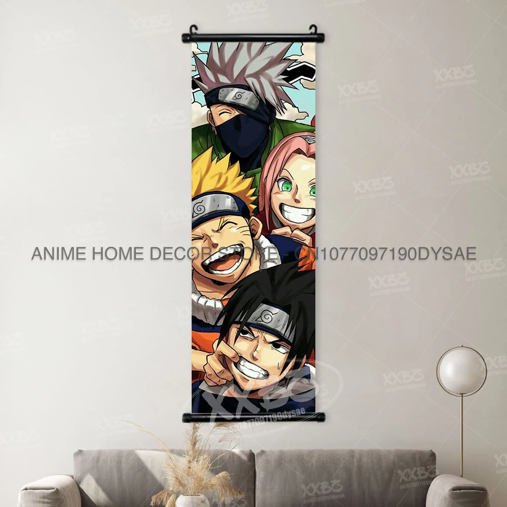 Anime Wall Art: Uchiha Itachi, Haruno Sakura, Shikamaru & Orochimaru Hanging Decor