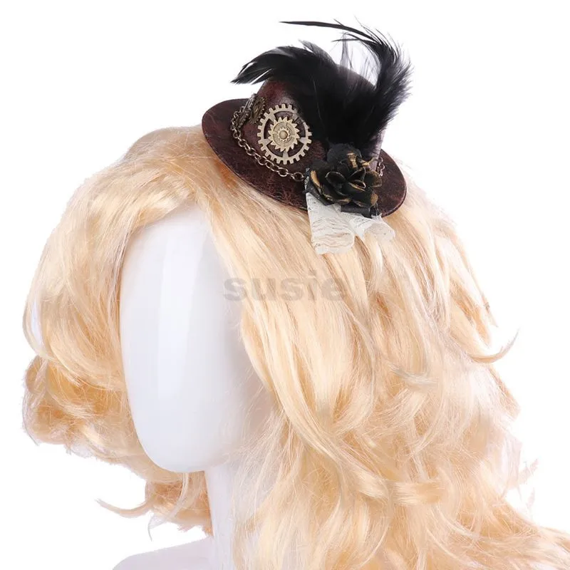 Retro Punk Style Top Hat Steampunk Hat 