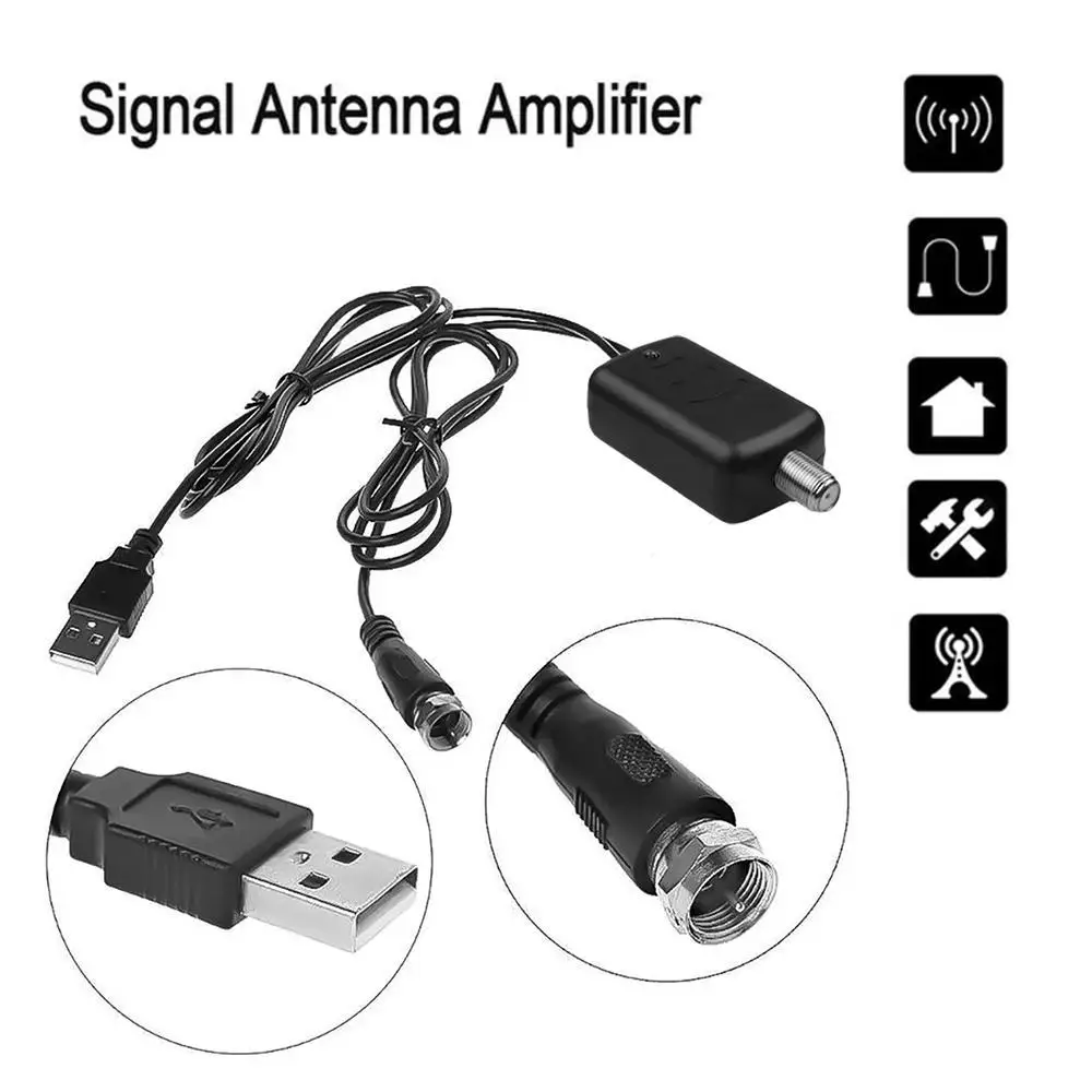 

HDTV Antenna Amplifier 4K Low Noise High Gain TV Signal Amplifier UHD Televisions Accessories