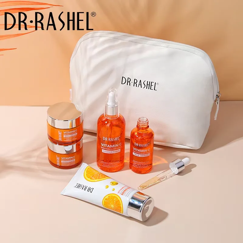 DR RASHEL Vitamin C Brightening Anti Aging Skin Care Set 5 Pieces/kit