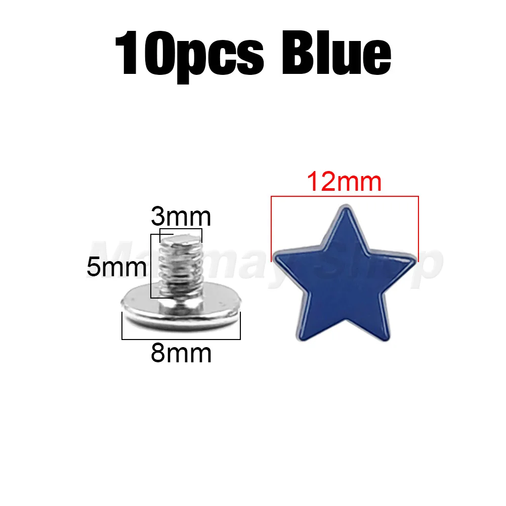 10p 12mm Blue