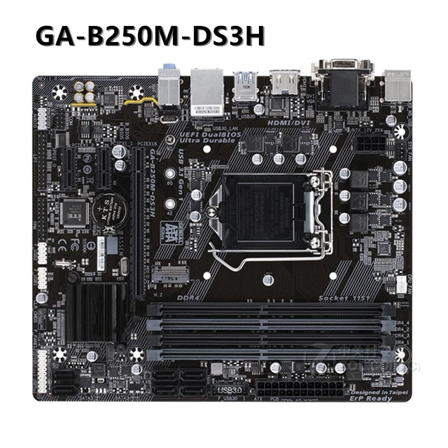 B250M-DS3H Desktop Motherboard LGA 1151 Support 6th/7th-Gen i7 i5 