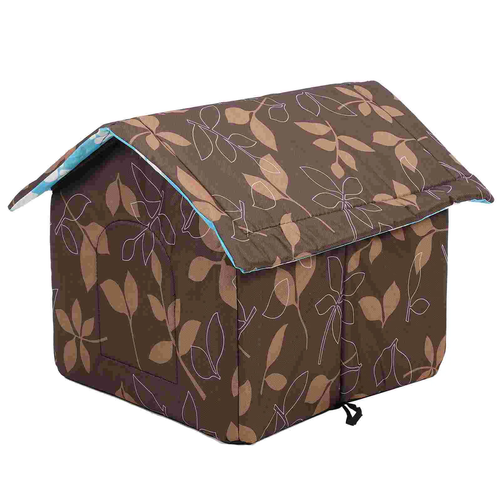 

Pet Bed Cat House Weatherproof Home Kitten Warm Sleeping Nest Tent