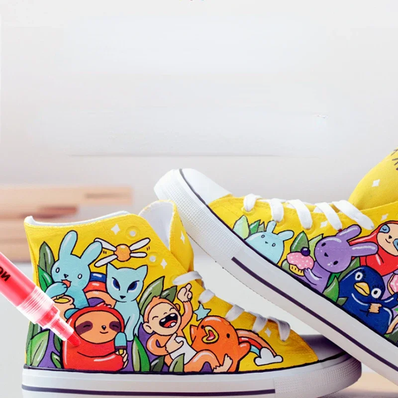 36/48/60 아크릴 컬러 유성 마커 펜 세트, 학생 그림 다기능 방수 자외선 차단 페인트 펜 브러시 미술 용품