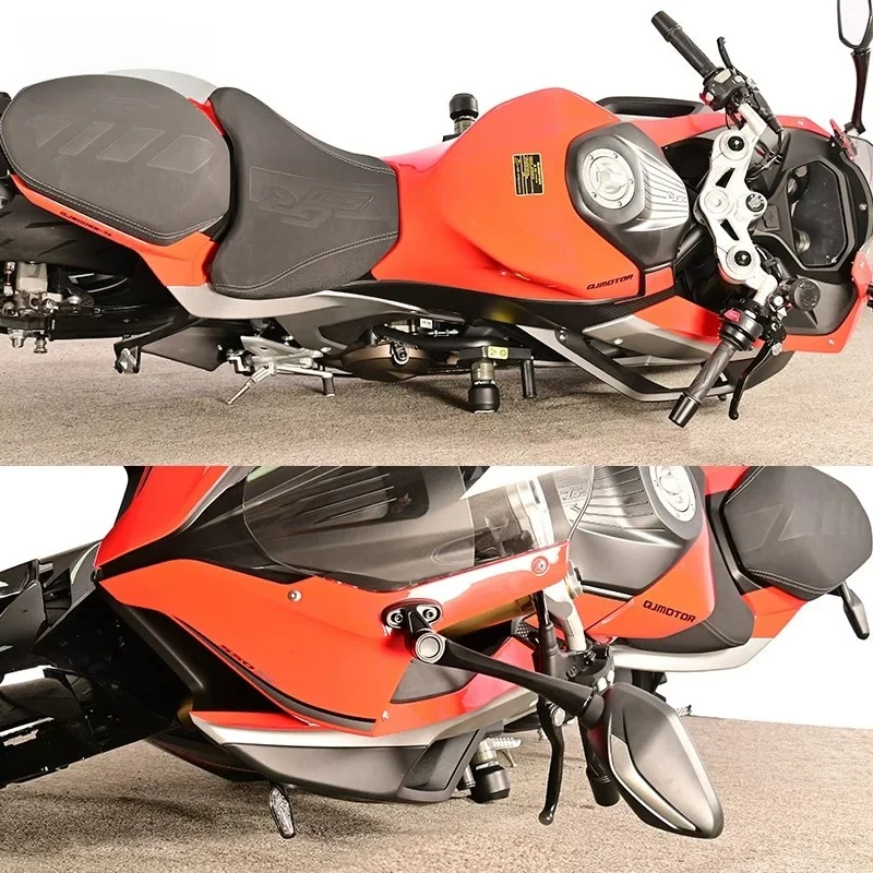 QJMOTOR SRK550S/SRK421RR의 경우, 액세서리 가드 바, 레이싱 범퍼 및 충돌 방지 볼이 제공됩니다.