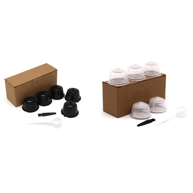 Hot-10Pcs Nestle Riutilizzabile Per Dolce Gusto Caffè Capsula Filtro Tazza Filtro Riutilizzabile Tappi Cestello Riutilizzabile Cucchiaio Pennello-2 E 