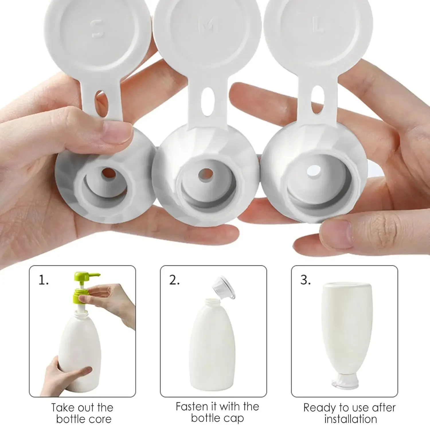 3pcs Inverted Leakproof Lid 3
