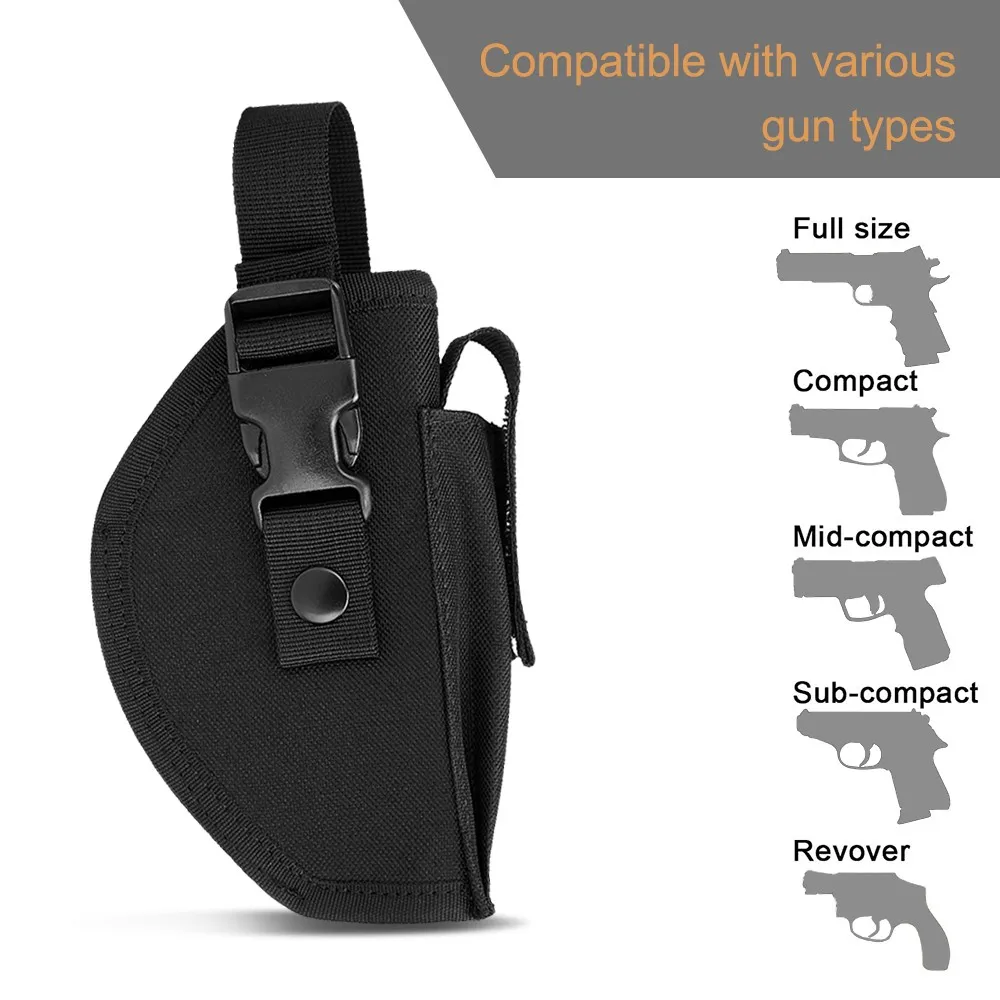 Universal Gun Holster Belt Pouch Outdoor Concealed Carry Pistol Holder IWB OWB Airsoft Waist Bag for Hunting Camping Fanny Pack 6